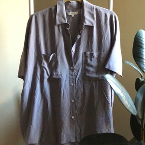 Silk Lavender Madewell Buttonup